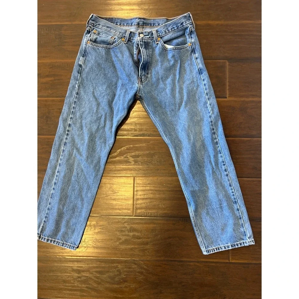 Levi's 505‎ Jeans Mens 36x29 Straight Leg 100% Cotton Vintage Wash